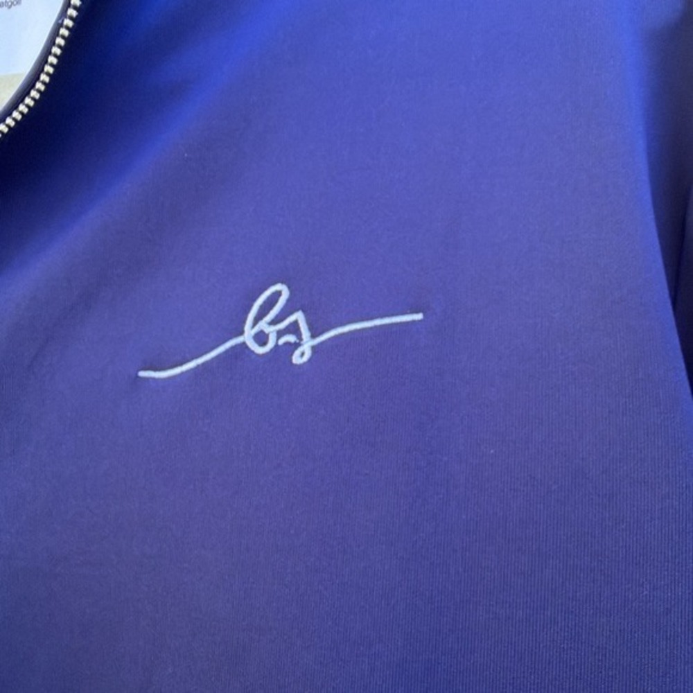 Boston Scott Golf Large Blue 1/4 Zip Pullover. NWT $105. 723 - Picture 2 of 14
